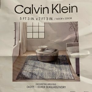 Brand new Calvin Klein 5’3”x7’3” area rug